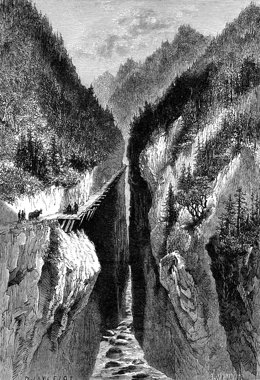 The Lantzan-Kiang-Hoggs Gorge by Unbekannt