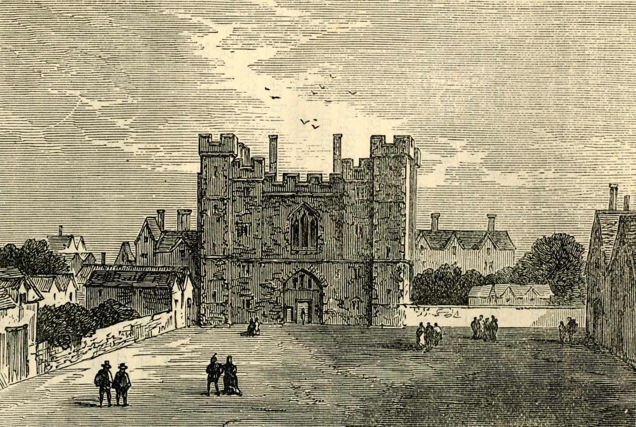 The Monastery of St. John of Jerusalem, Clerkenwell - The Gate from the West by Unbekannt