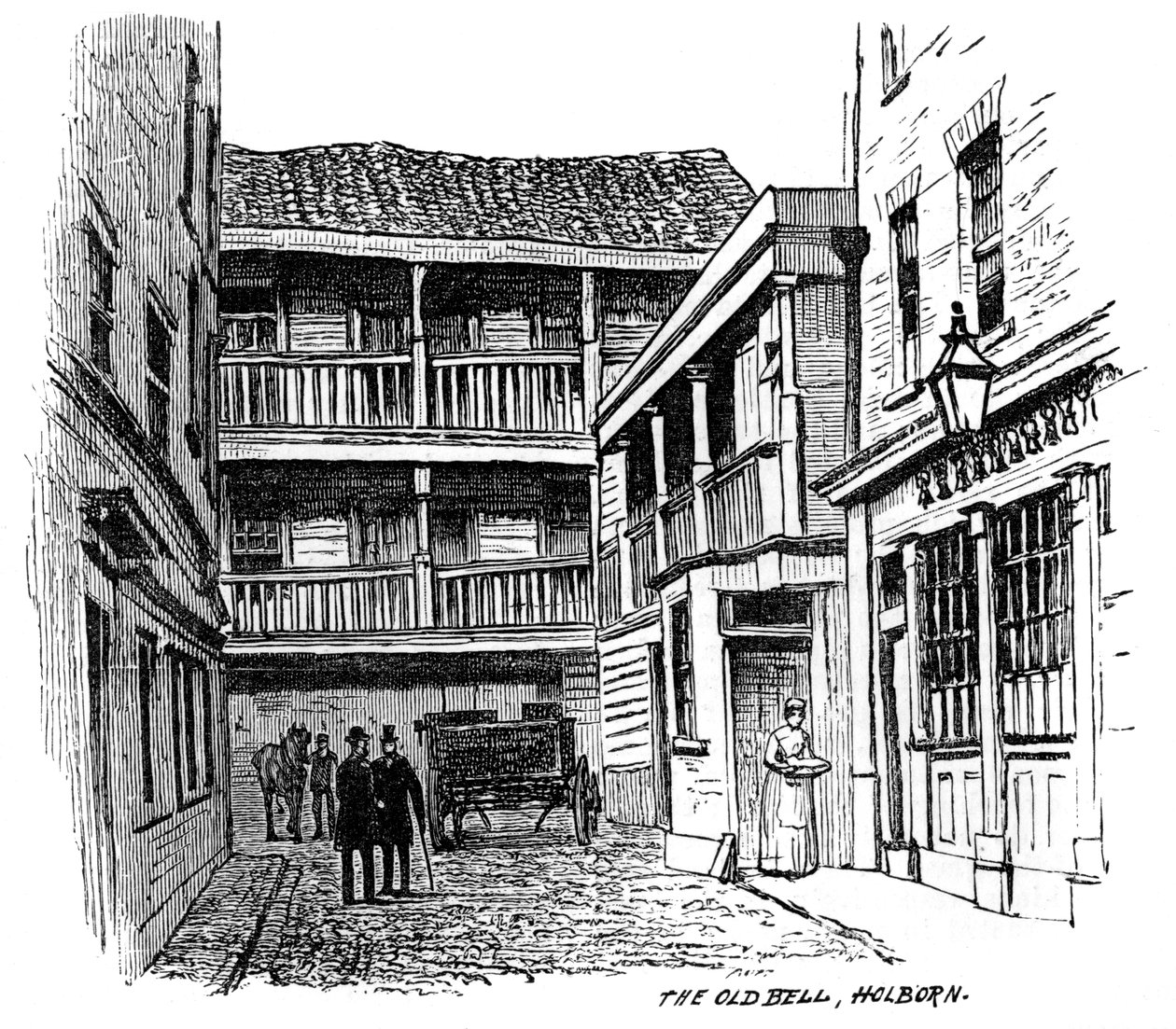 The Old Bell Coaching Inn, Holborn, London, 1887 by Unbekannt