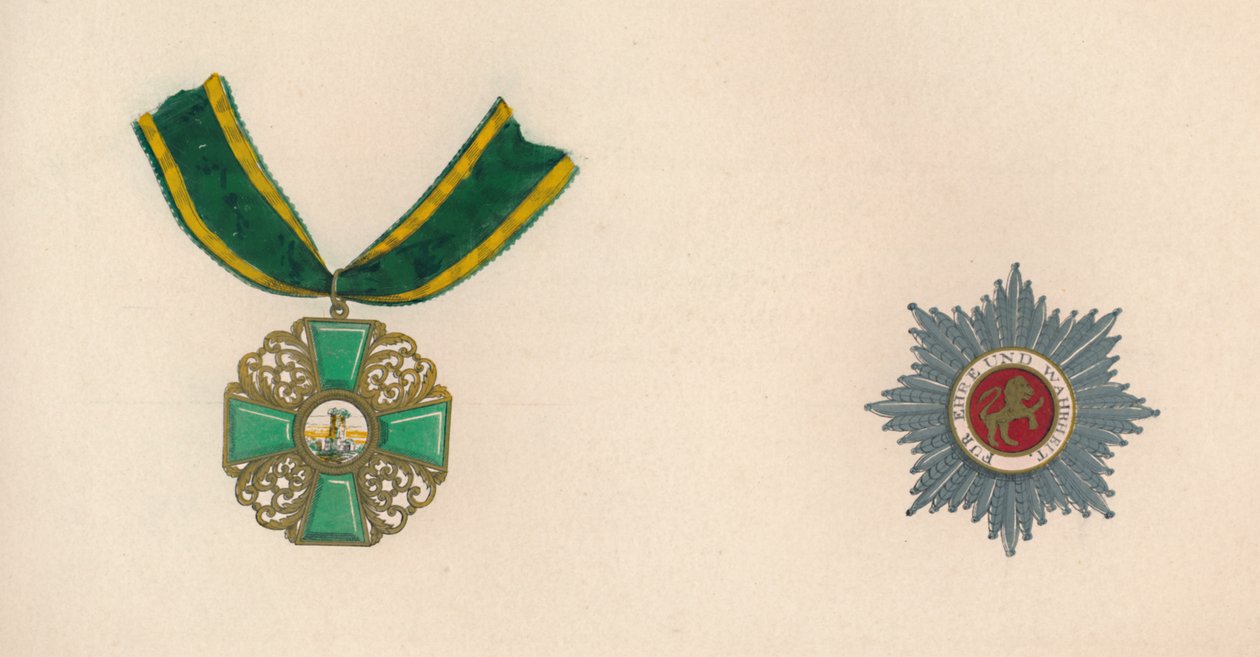 The Order of the Lion of Baden Golden Lion of Daringen by Unbekannt