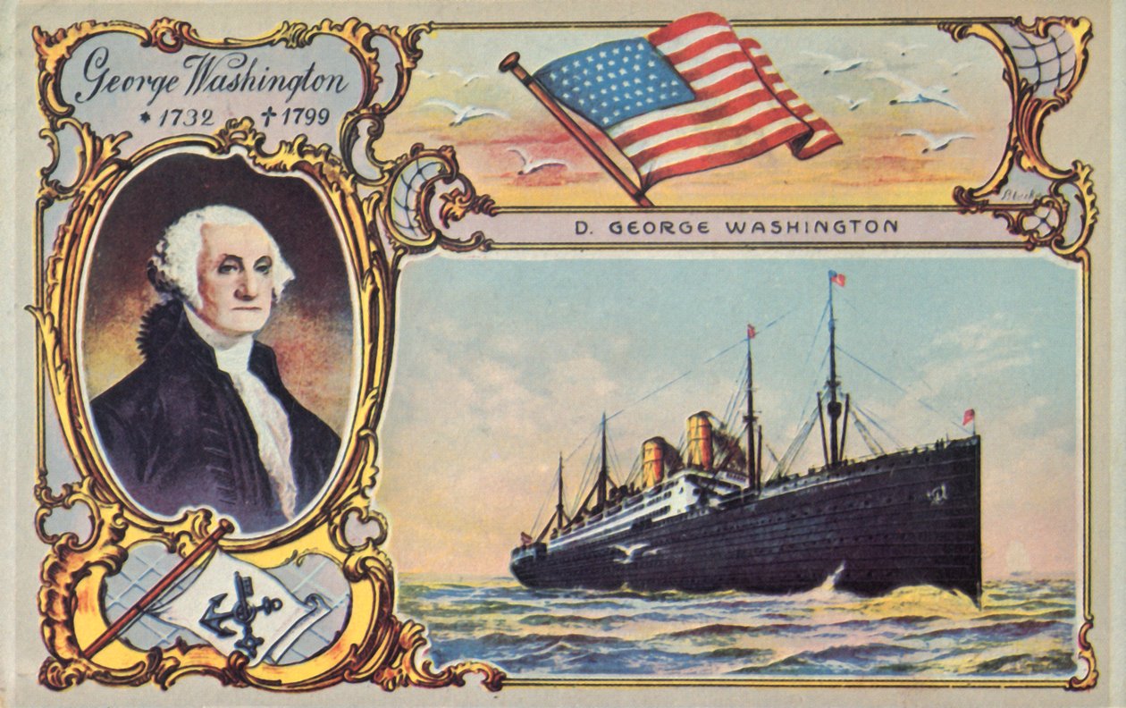 The SS George Washington by Unbekannt