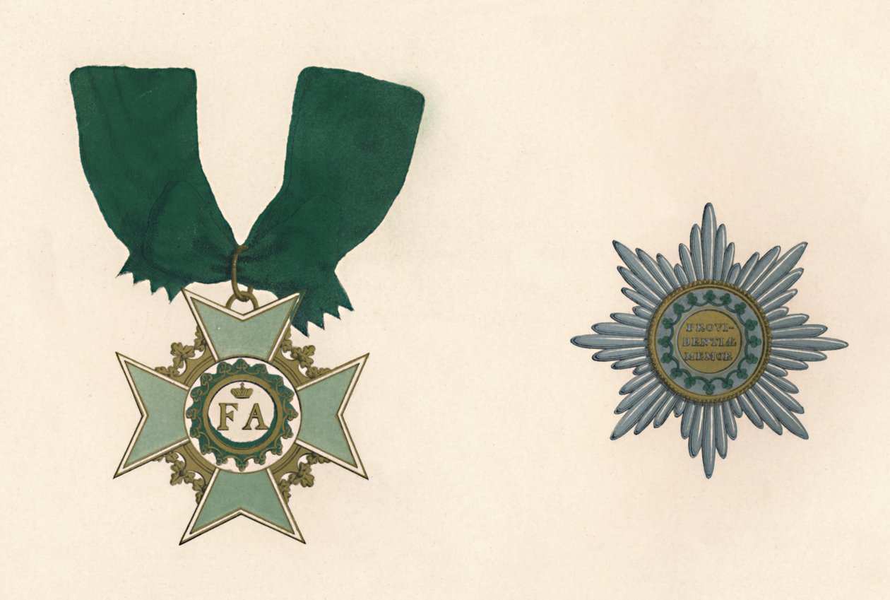The Saxon Order of the Crown by Unbekannt