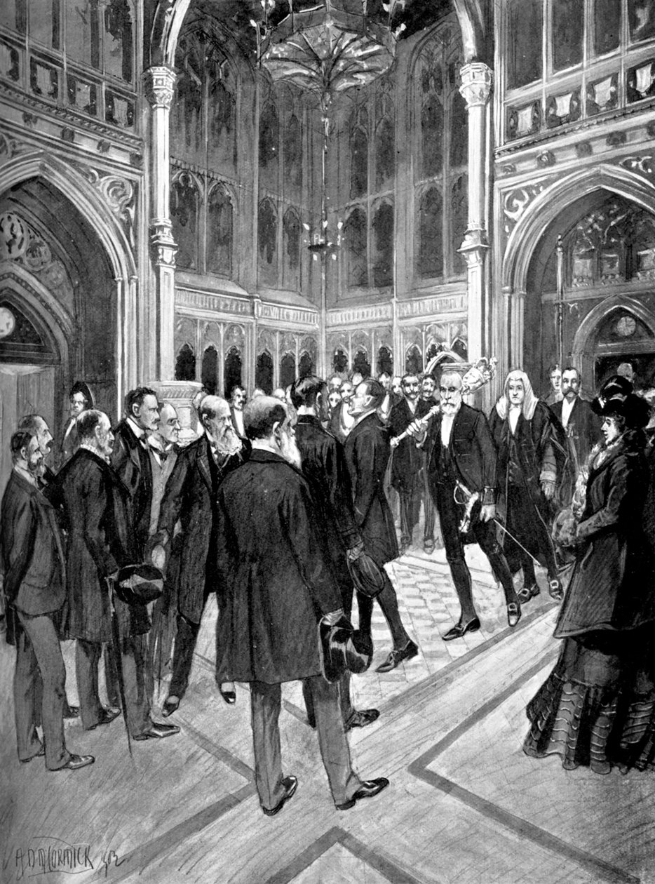 The Speakers Procession, House of Commons, Palace of Westminster, London