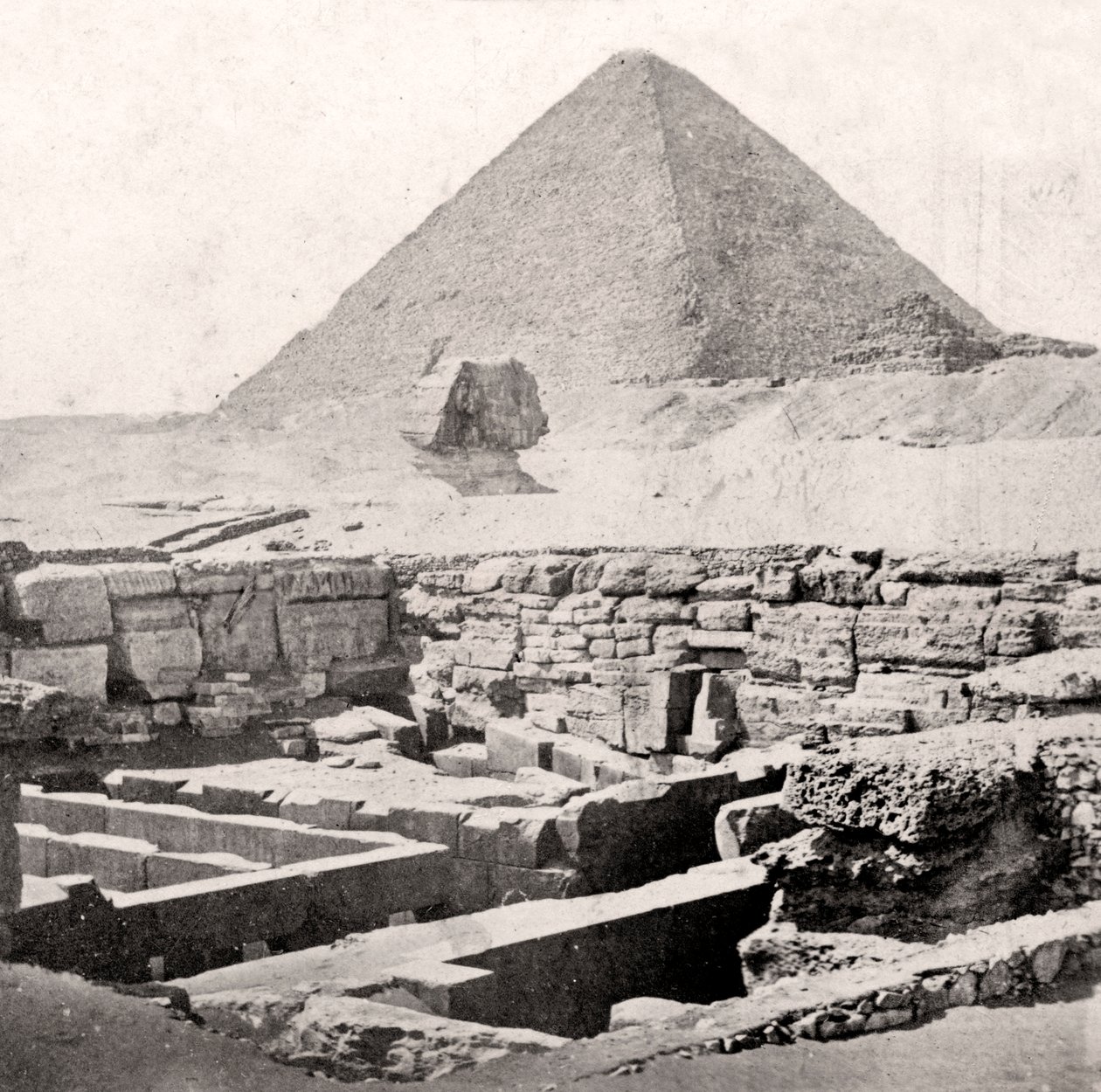 The Sphinx and the Great Pyramid, Egypt, Early 20th Century by Unbekannt