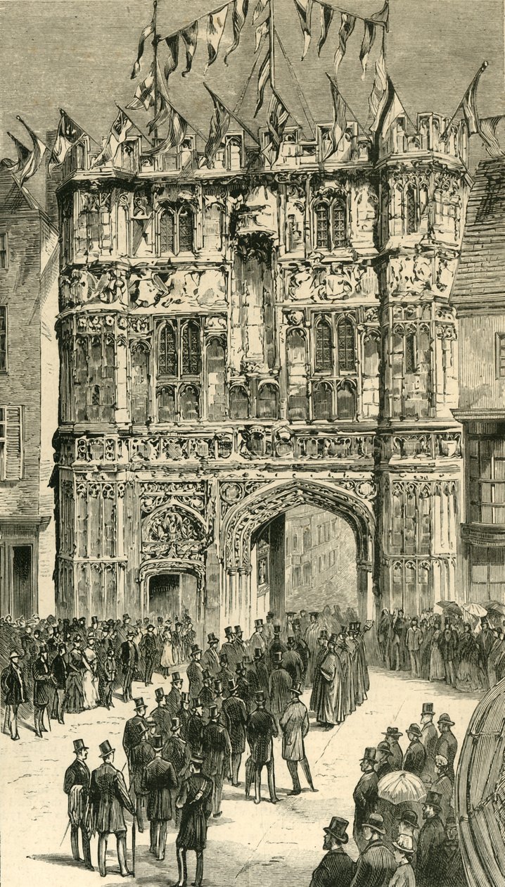 The Visitors Being Introduced To The Dean: Colonial and Indian Visitors at Canterbury, 1886 by Unbekannt