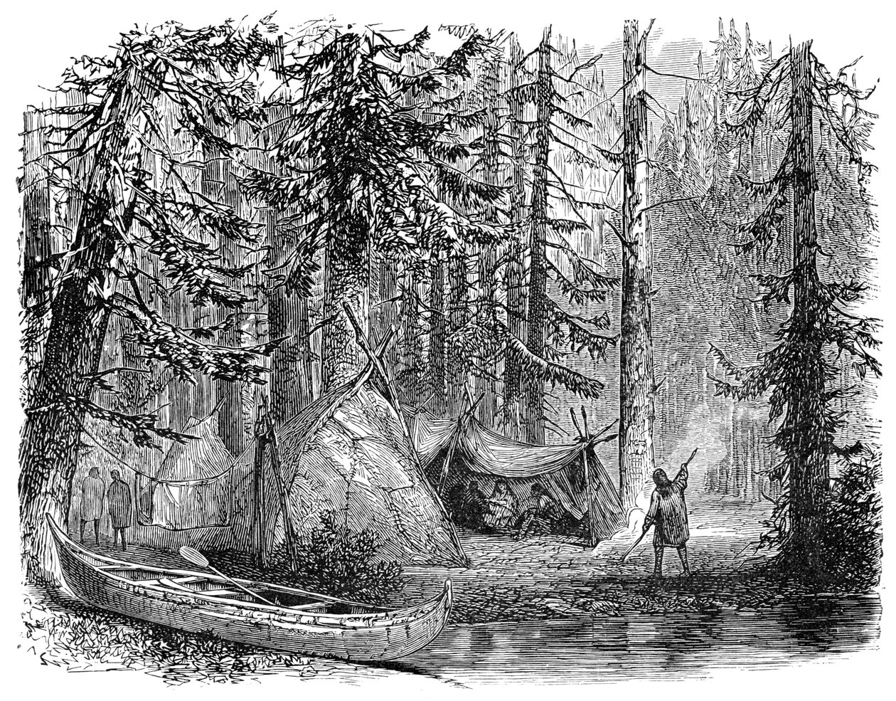 The Woods before the Emigrant, 1900 by Unbekannt