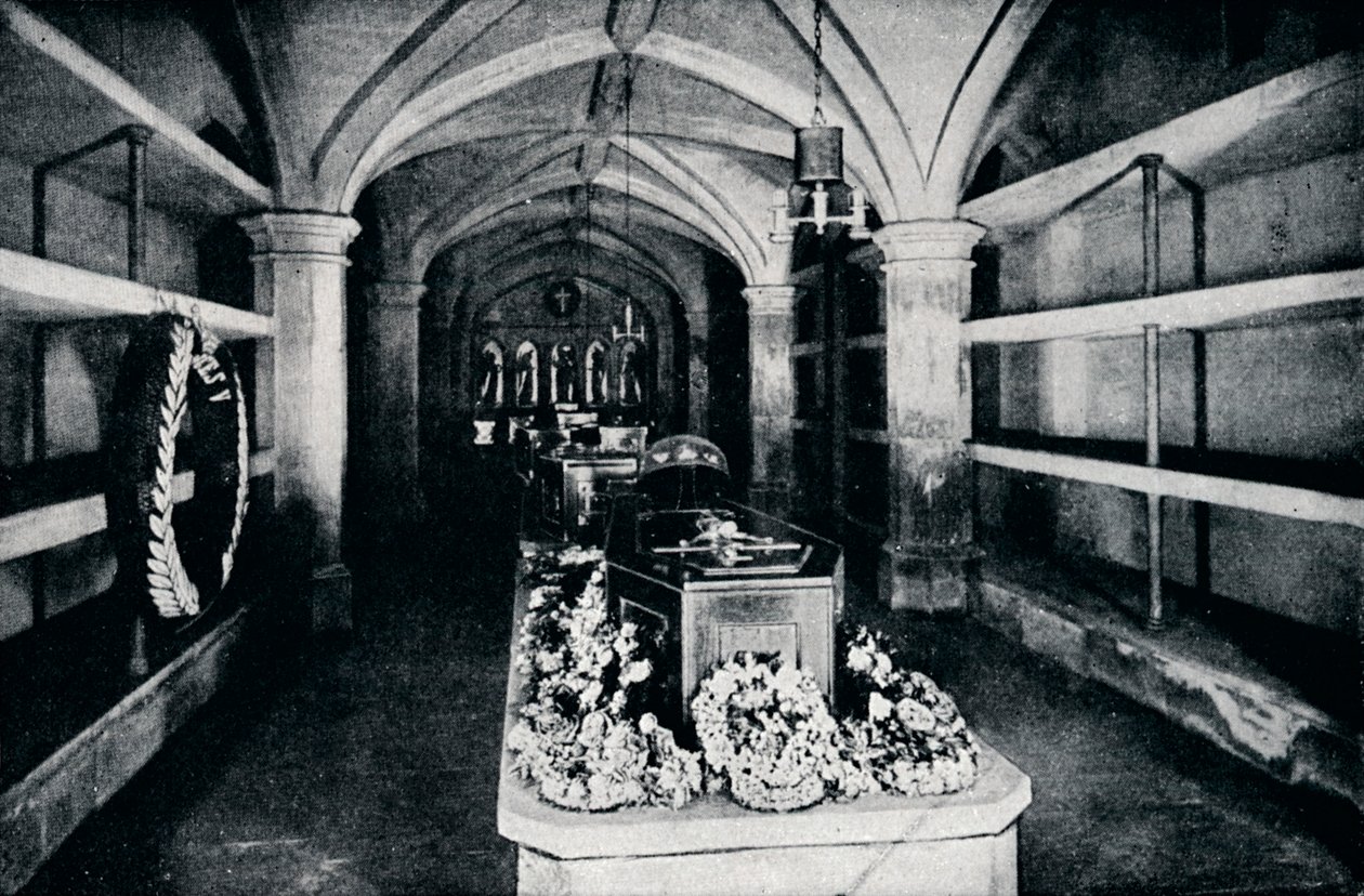 The Crypt Under the Chancel of St Georges Chapel, Windsor Castle, 1910-1911 by Unbekannt