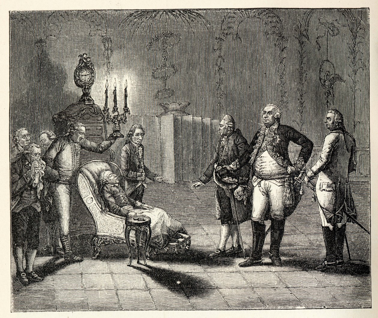 The Death of Frederick II on August 17, 1786 by Unbekannt