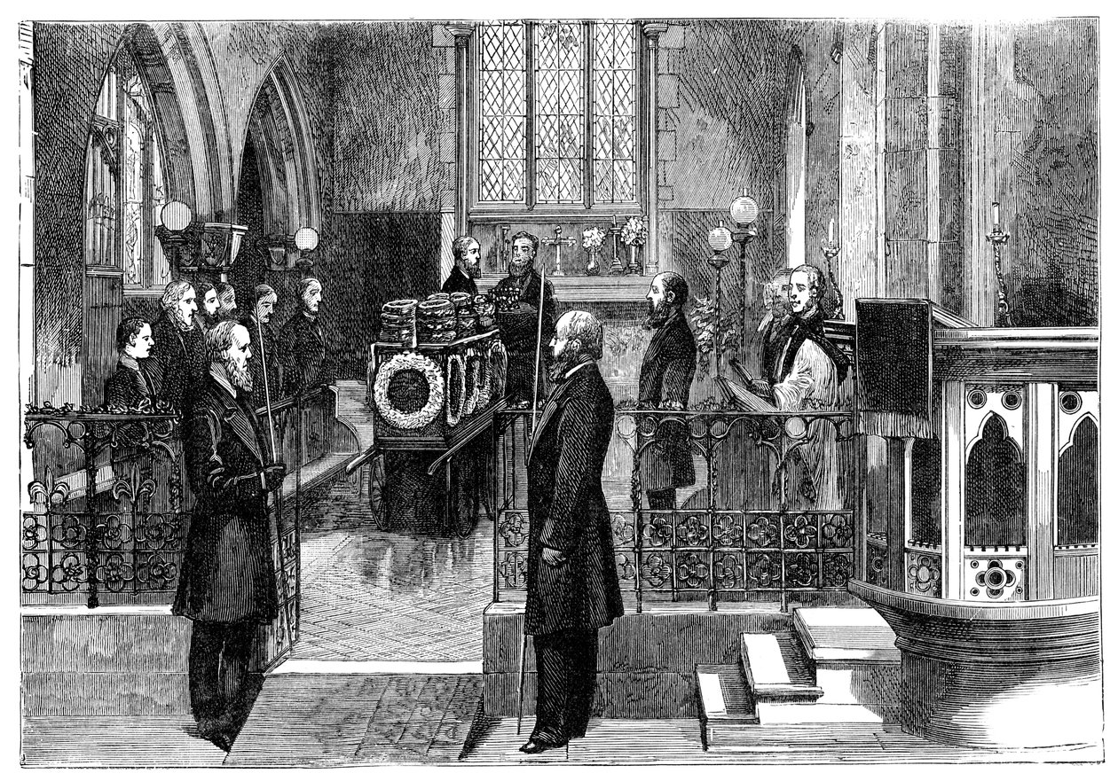 The Funeral of Benjamin Disraeli, British Prime Minister by Unbekannt