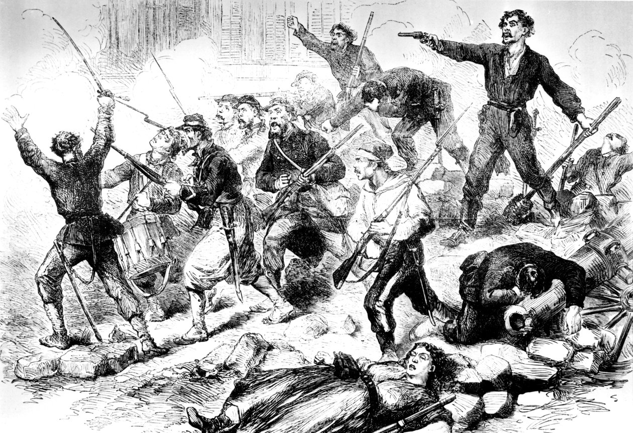 The Last Battle of the Communards May 1871, Paris Commune by Unbekannt