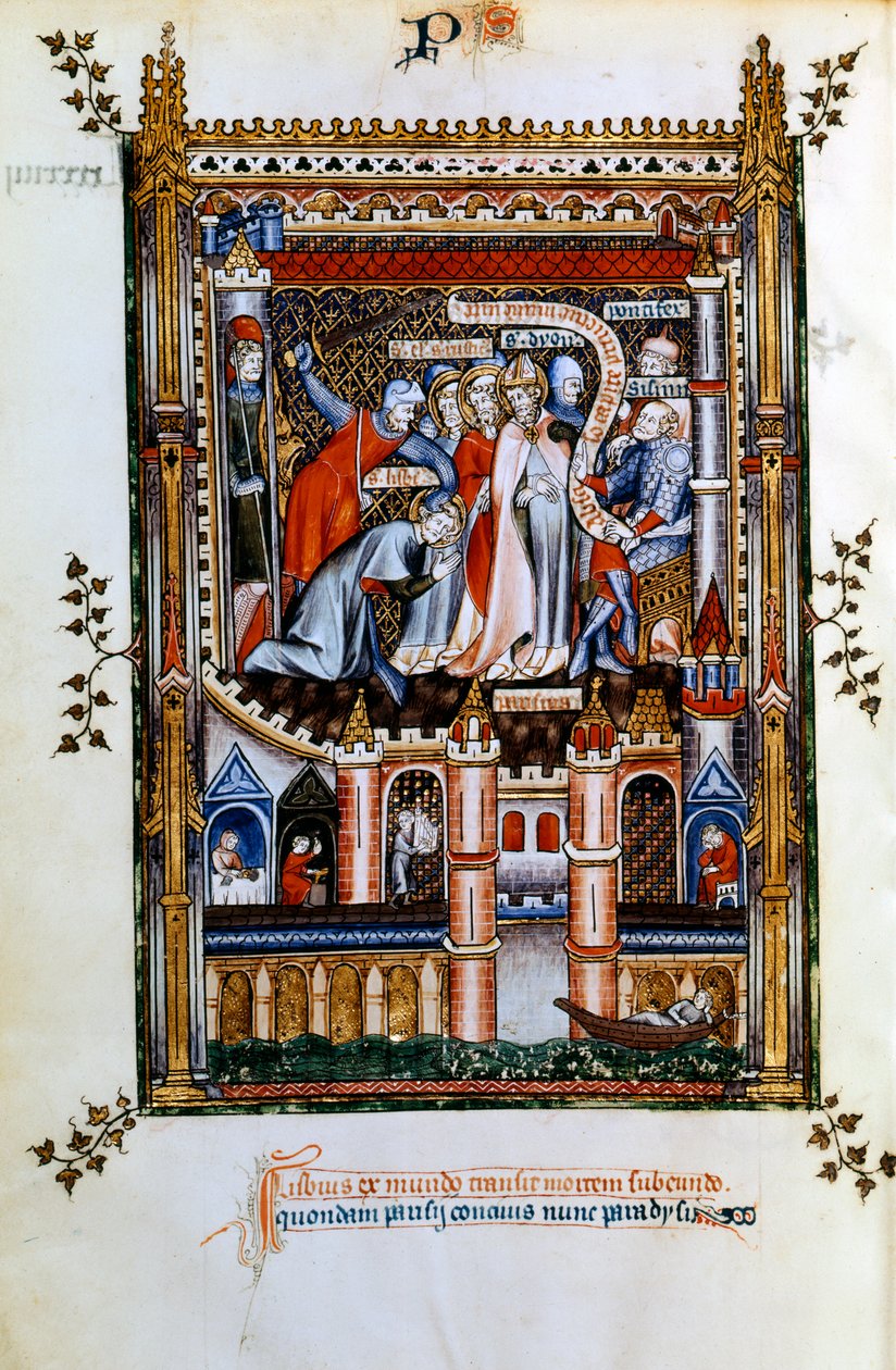 The Martyrdom of Lisbius, 1317 by Unbekannt