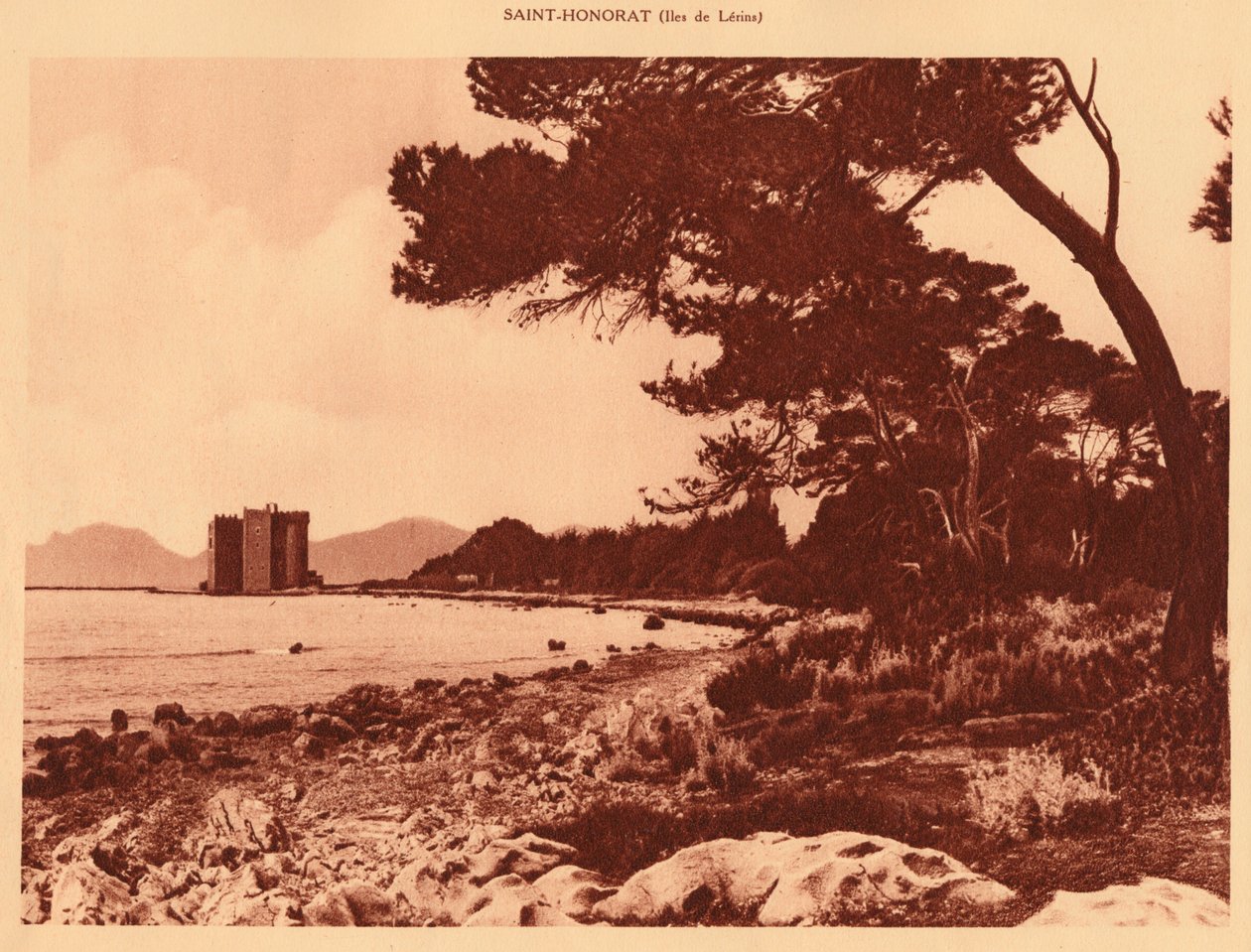 The old Monastery, Saint-Honorat by Unbekannt
