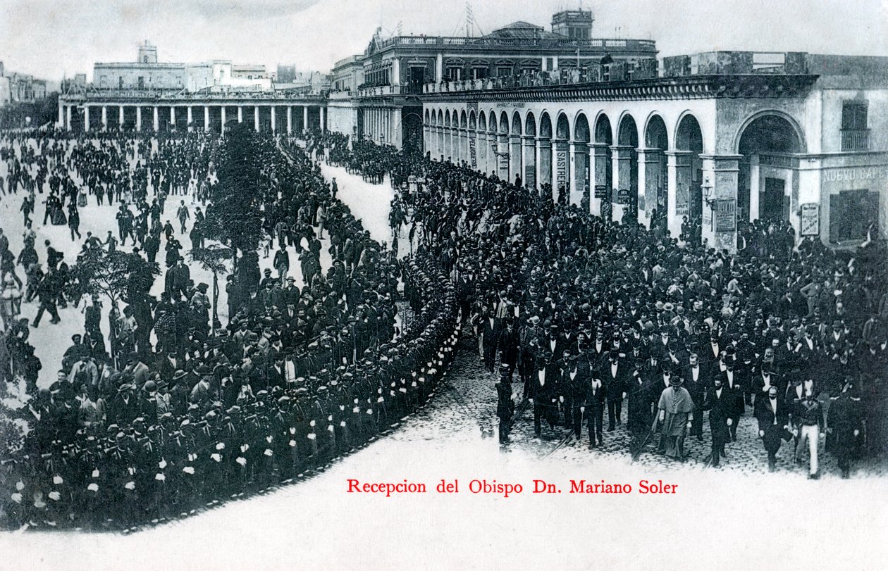 The reception of Bishop Mariano Soler, Montevideo, Uruguay, c1900s by Unbekannt