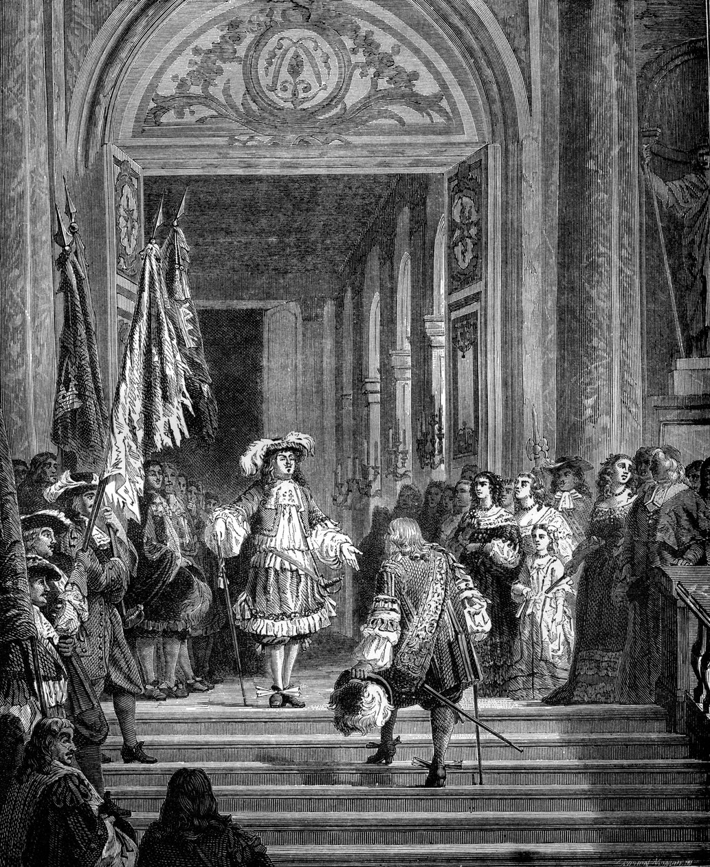 The Return of the Grand Conde to Versailles by Unbekannt