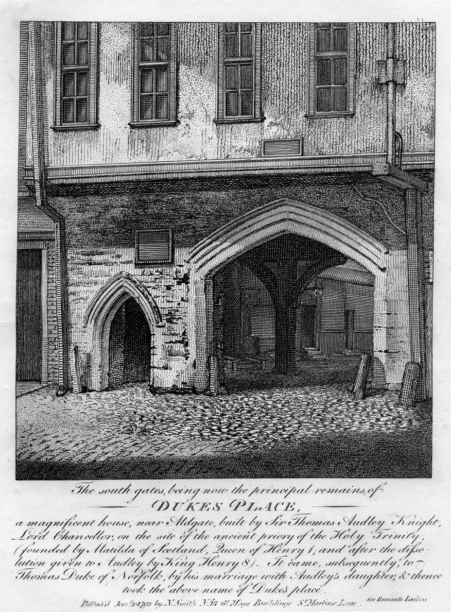 The South Gates, Dukes Place, Near Aldgate, London by Unbekannt
