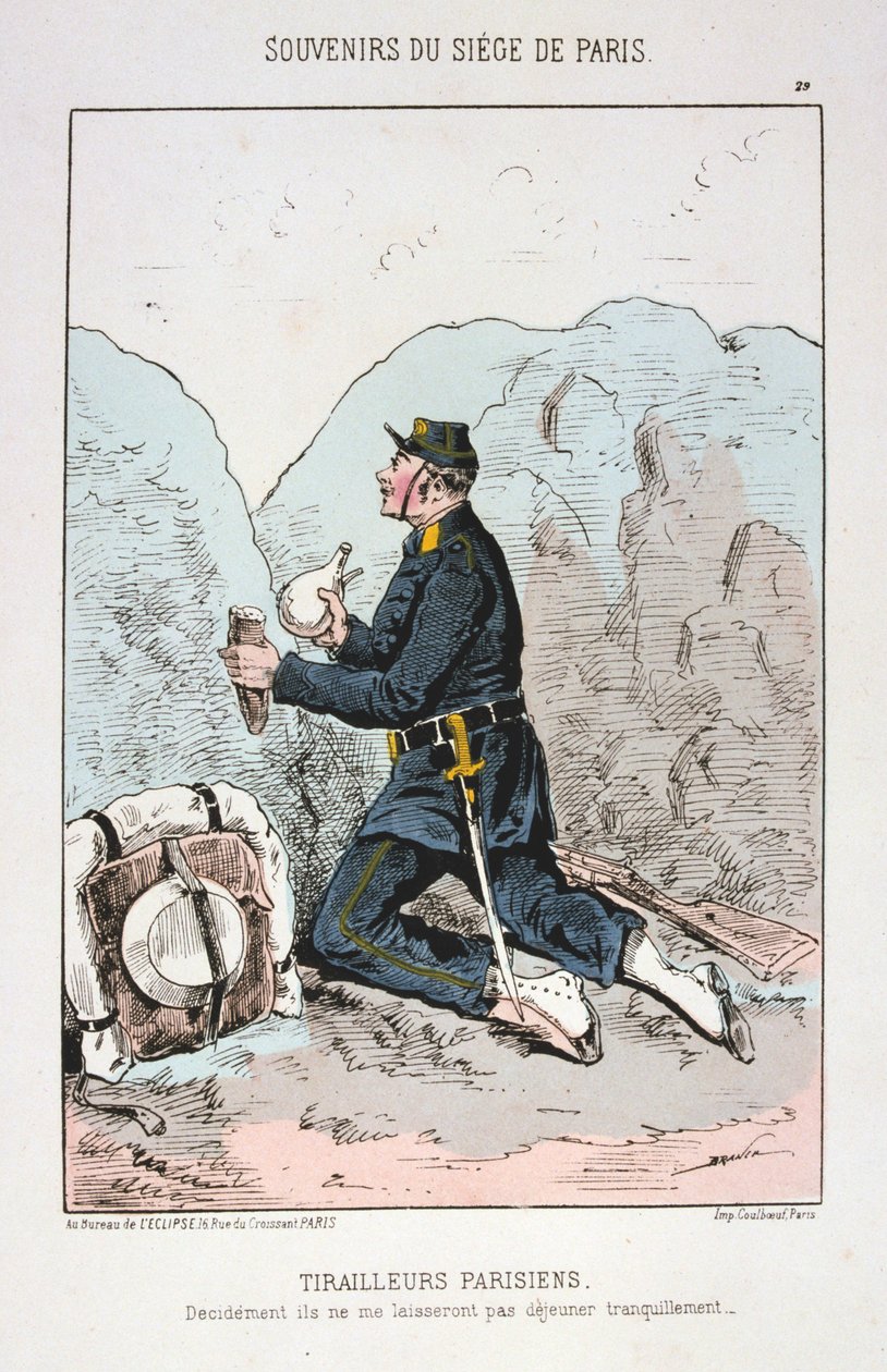 Tirailleurs Parisiens, Siege of Paris by Unbekannt