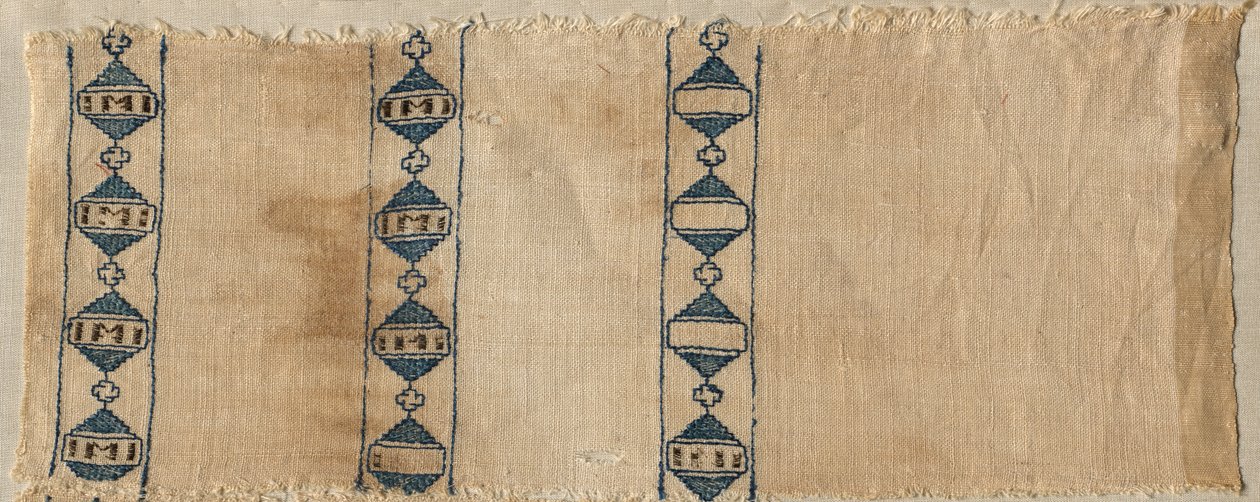 Two Fragments of a Scarf or Headdress by Unbekannt