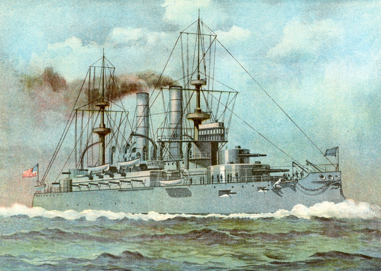 USS Kearsarge, American Battleship by Unbekannt
