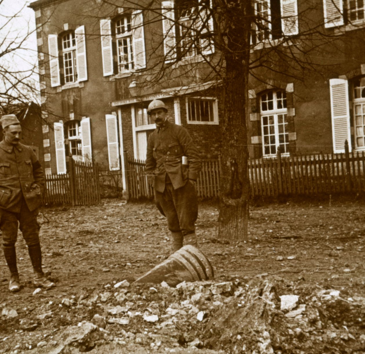 Unexploded 380 shell, Verdun, northern France, c1914-c1918 by Unbekannt