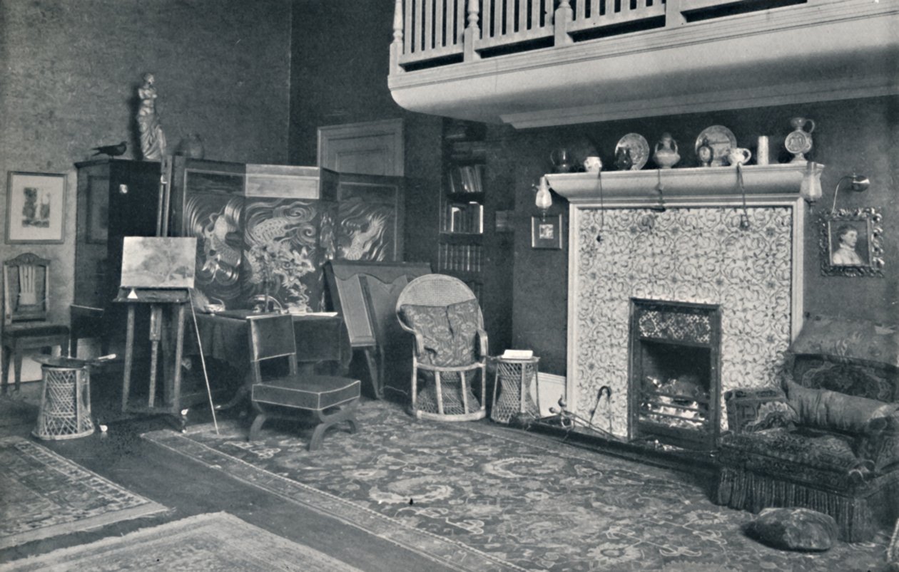 View in the Studio of Sir E. A. Waterlow, R.A. by Unbekannt