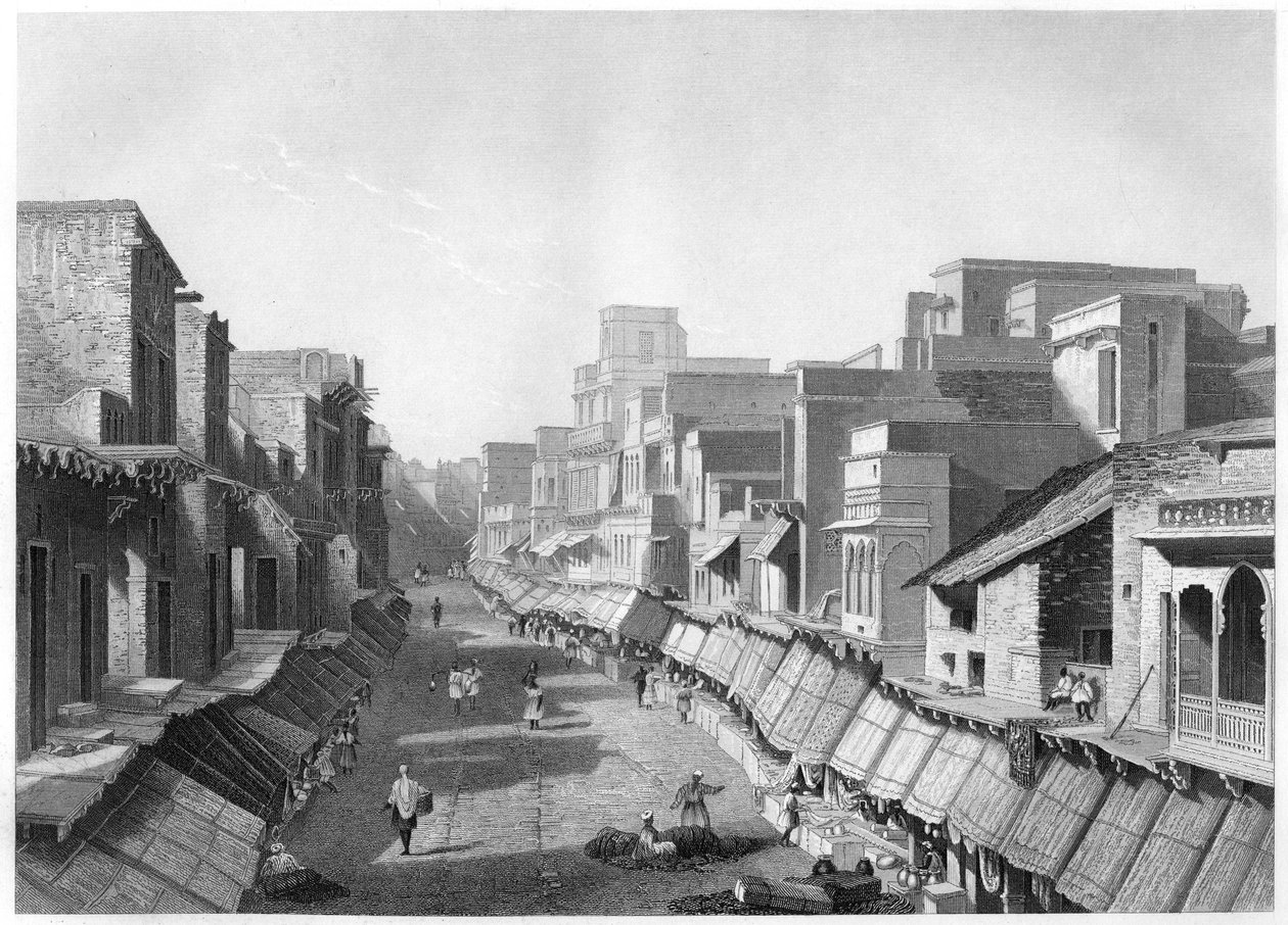 View of Principal Street, Agra by Unbekannt