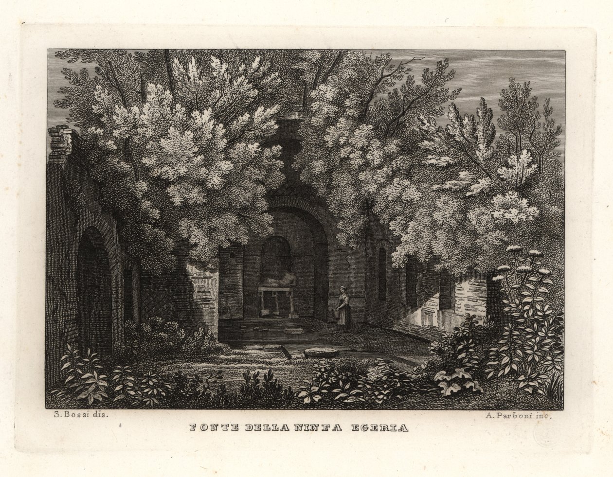 View of the spring of the nymph Egeria, Parco Cafarella, Rome