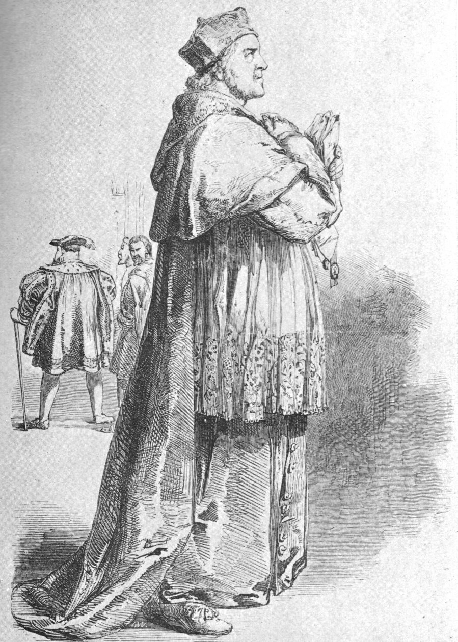 W. Macready as Cardinal Wolsey by Unbekannt