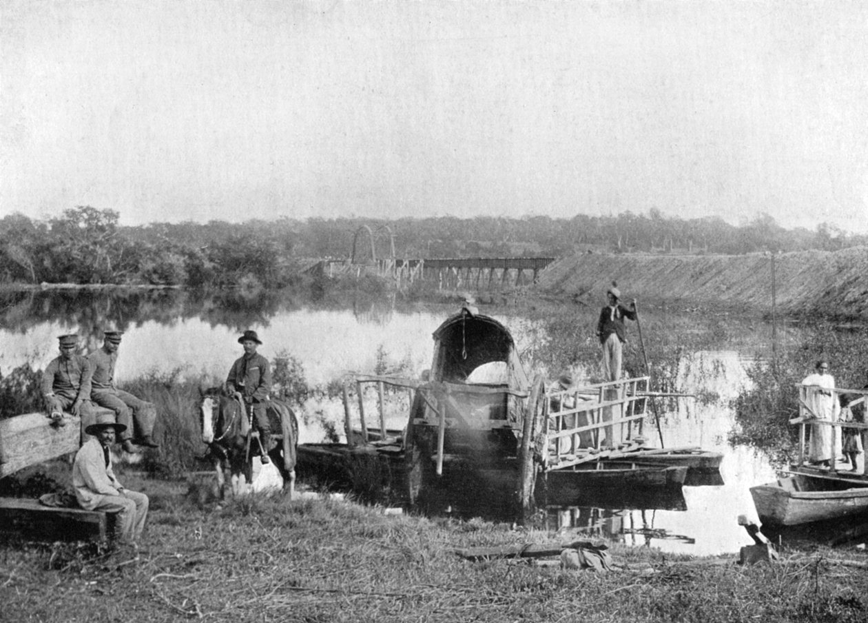 Waiting at the ferry, Paraguay by Unbekannt