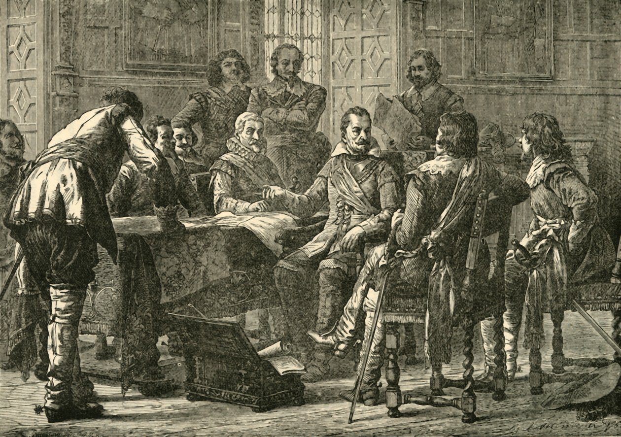 Wallenstein and Tilly Holding a Council of War by Unbekannt