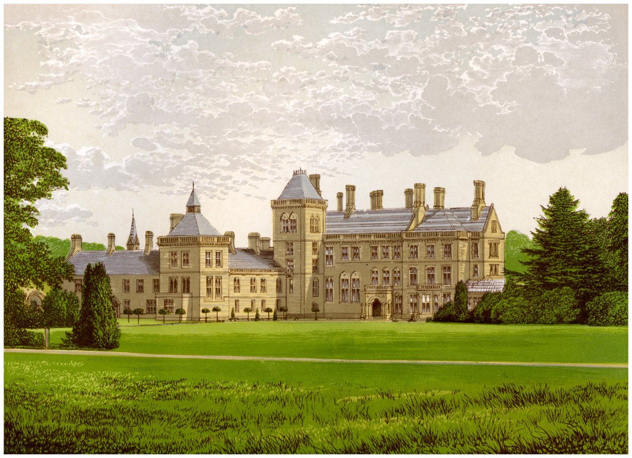 Walton Hall, Warwickshire, home of Baronet Mordaunt, c. 1880 by Unbekannt