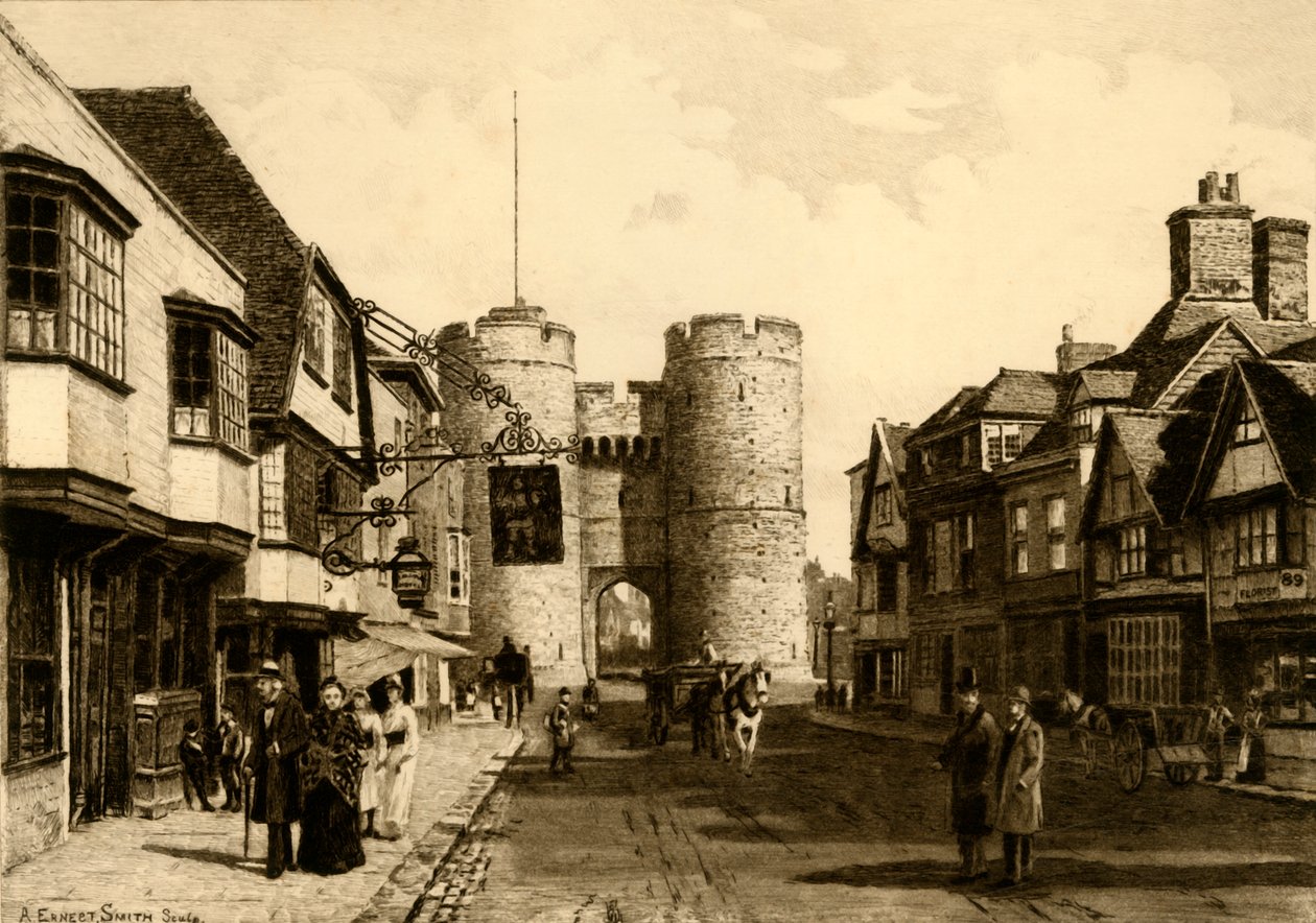 Westgate, Canterbury, 1898 by Unbekannt