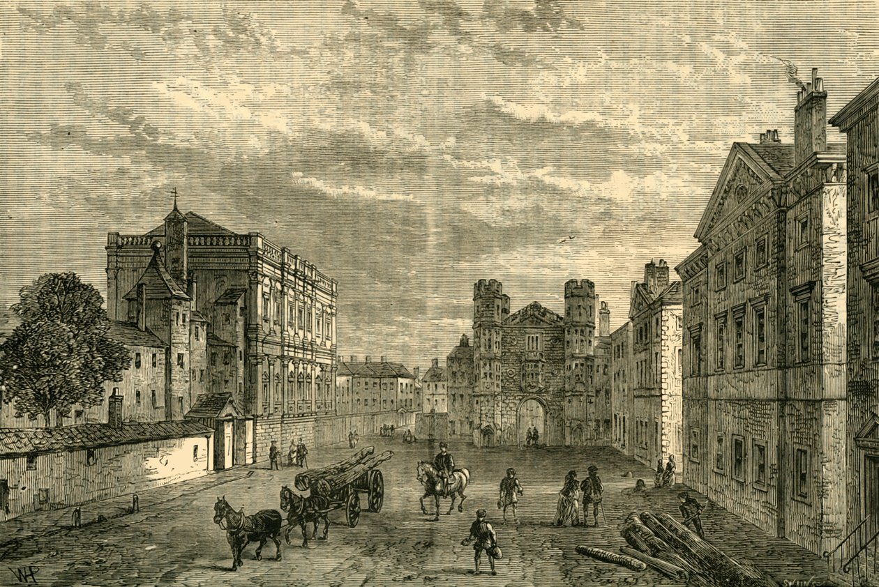 Whitehall, Looking Towards the Holbein Gateway, 1881 by Unbekannt
