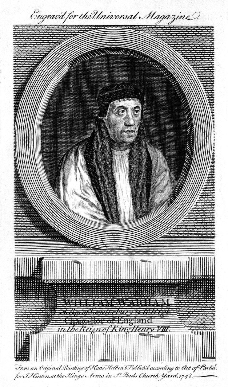 William Warham, Archbishop of Canterbury, 1748 by Unbekannt