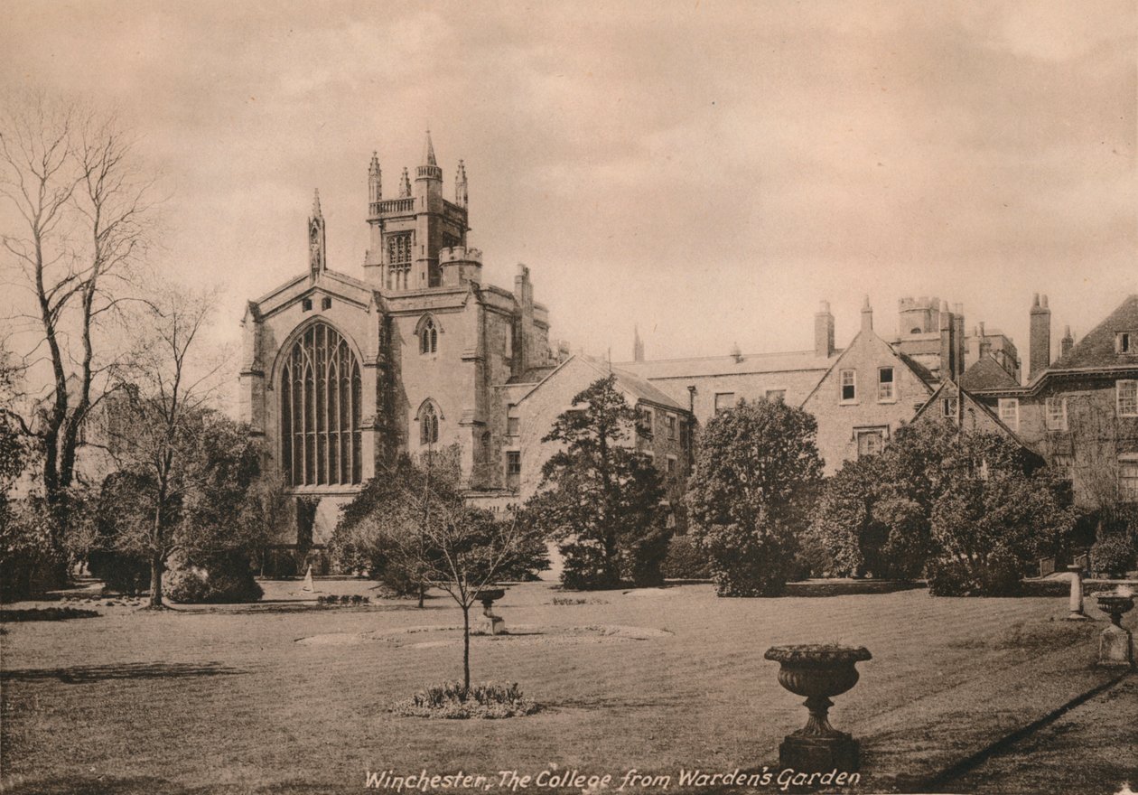 Winchester College from the Warden