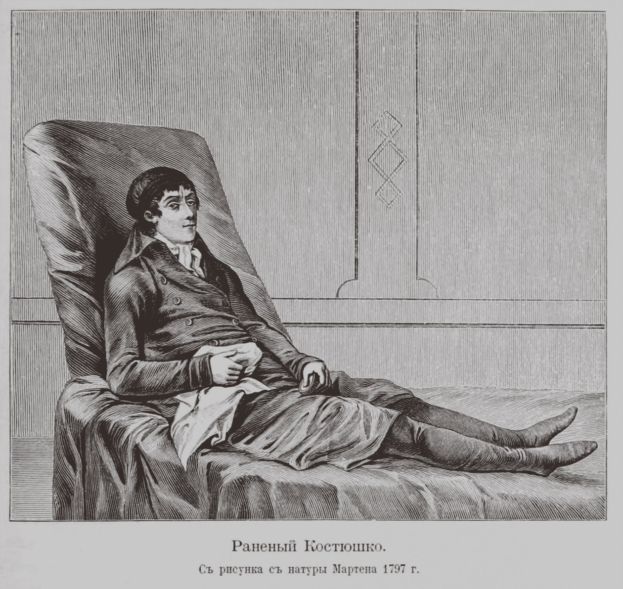 Wounded Thaddeus Kosciuszko by Unbekannt