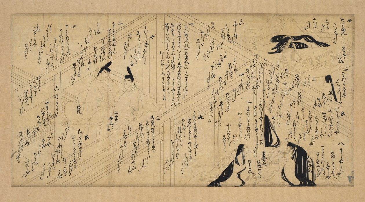Yujo Monogatari Emaki, 1336-92 by Unbekannt