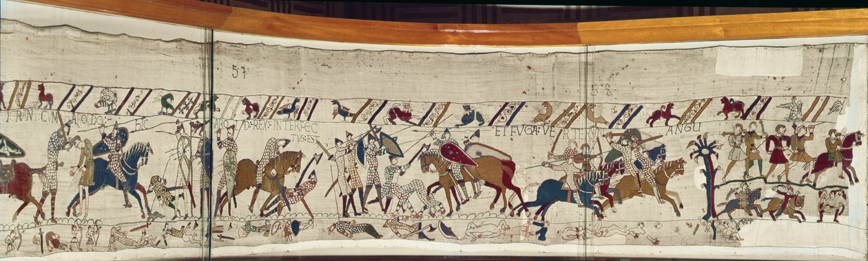 King Harold is Killed and the English Turn in Flight by Unbekannt Unbekannt