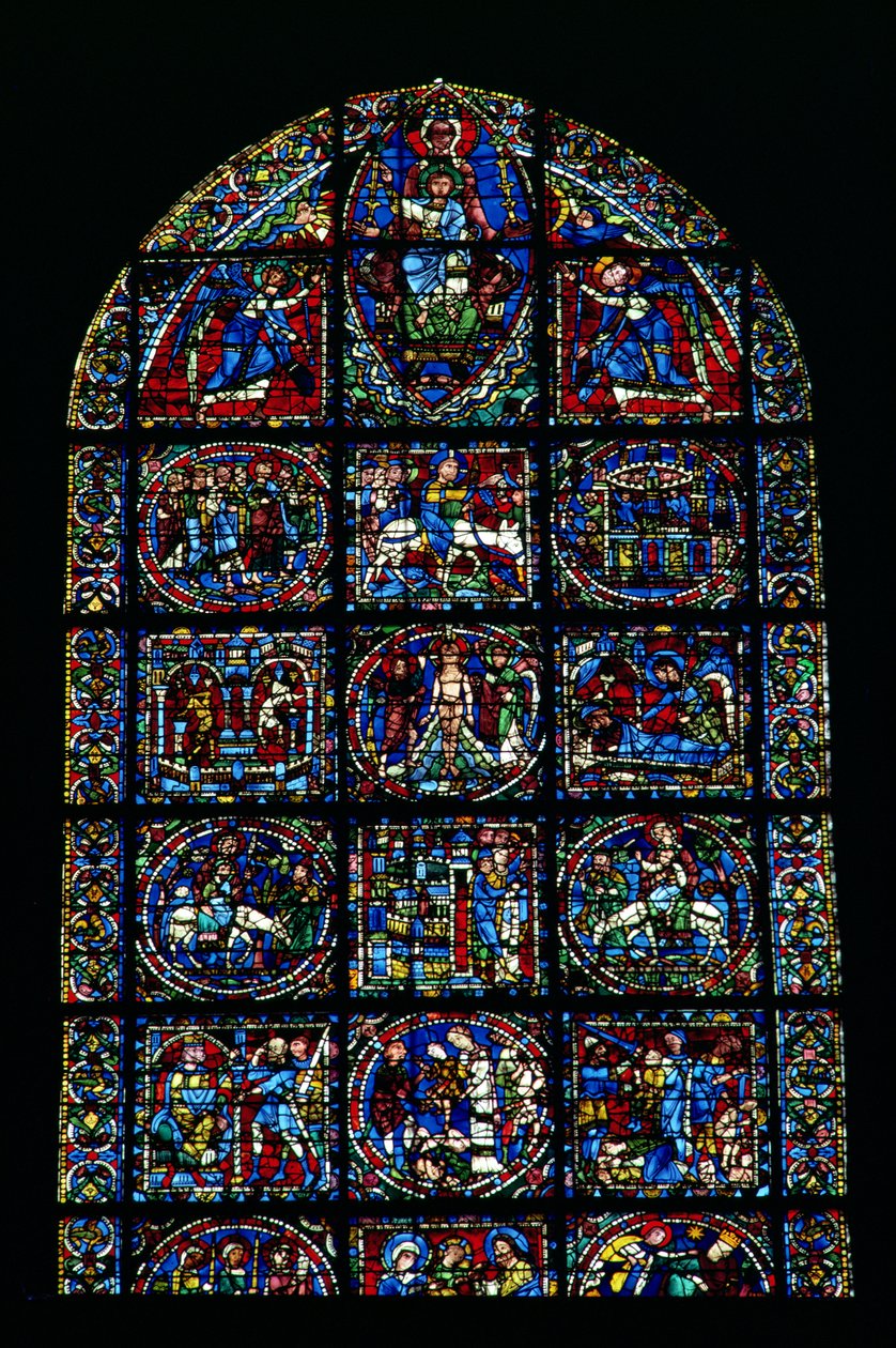 The Life of Christ, New Testament Cycle (upper half of window) by Unbekannt Unbekannt