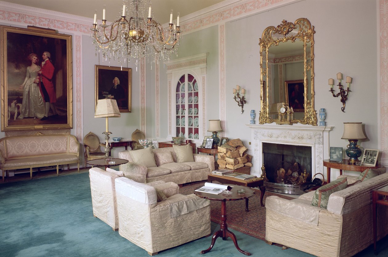 The Music Room, Sledmere House, Yorkshire by Unbekannt Unbekannt