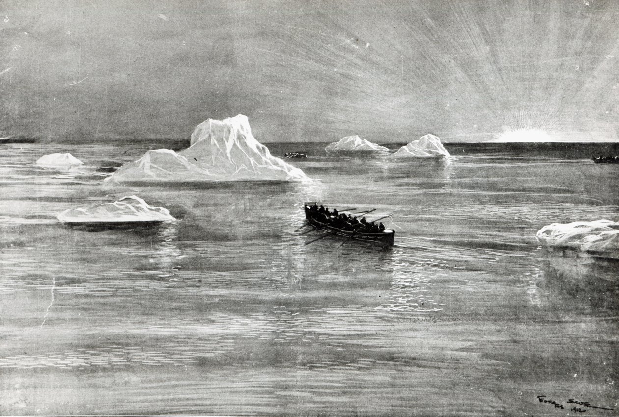 Dawn Breaking for Some of the Rescued Passengers in One of the 