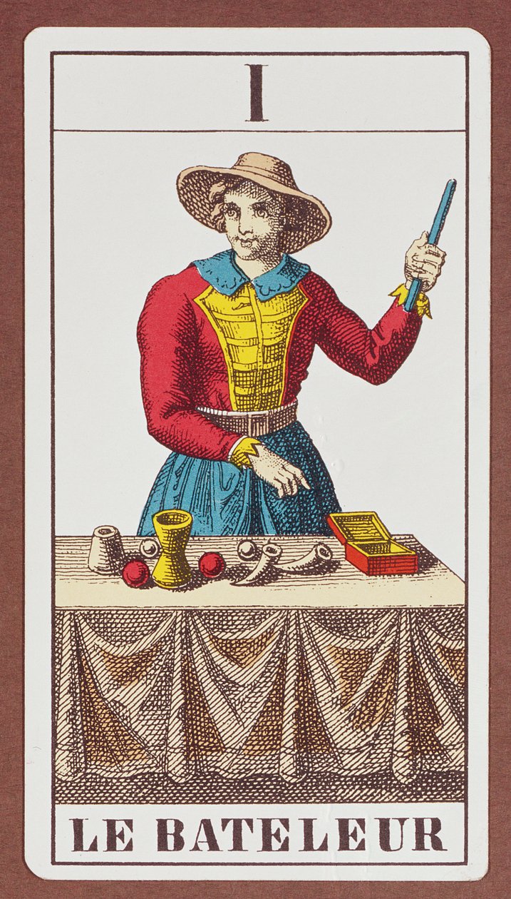 I The Magician, Seven Tarot Cards from Different Packs by Unbekannt Unbekannt