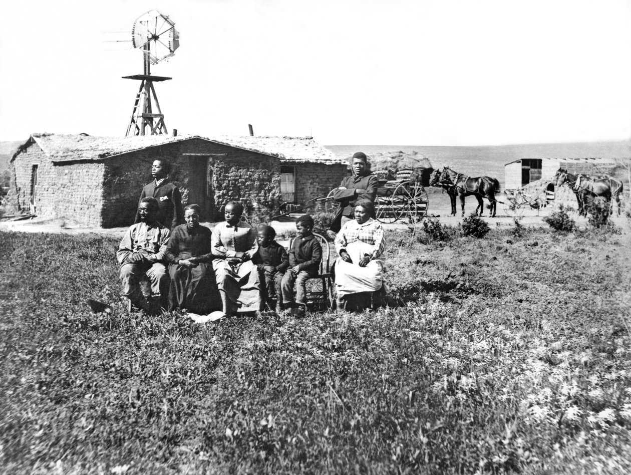 Pioneer Family Portrait, Custer County, Nebraska, 1888 by Unbekannt Unbekannt