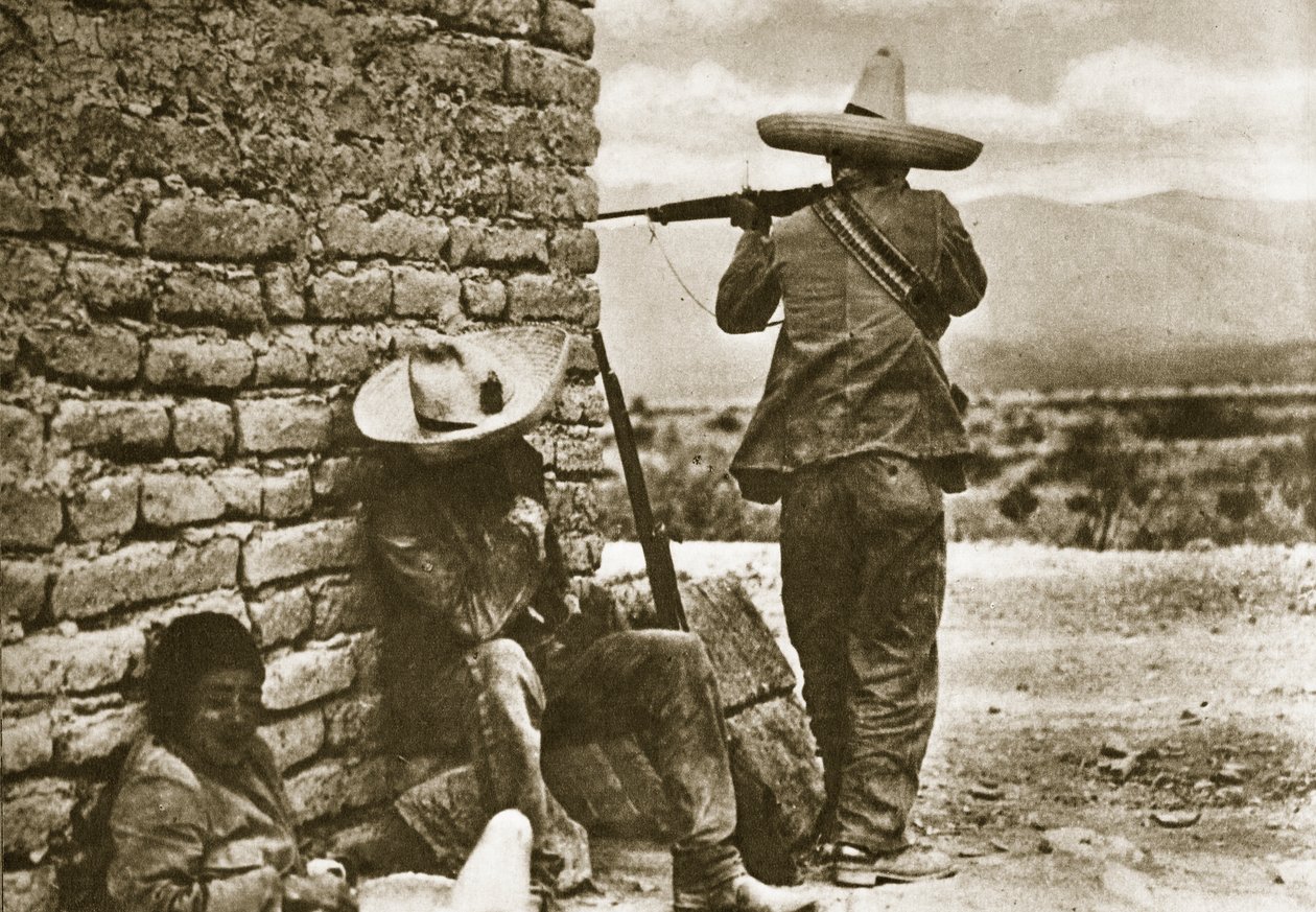 Rebel Snipers Attacking the City of Juarez, 10th May 1911 by Unbekannt Unbekannt