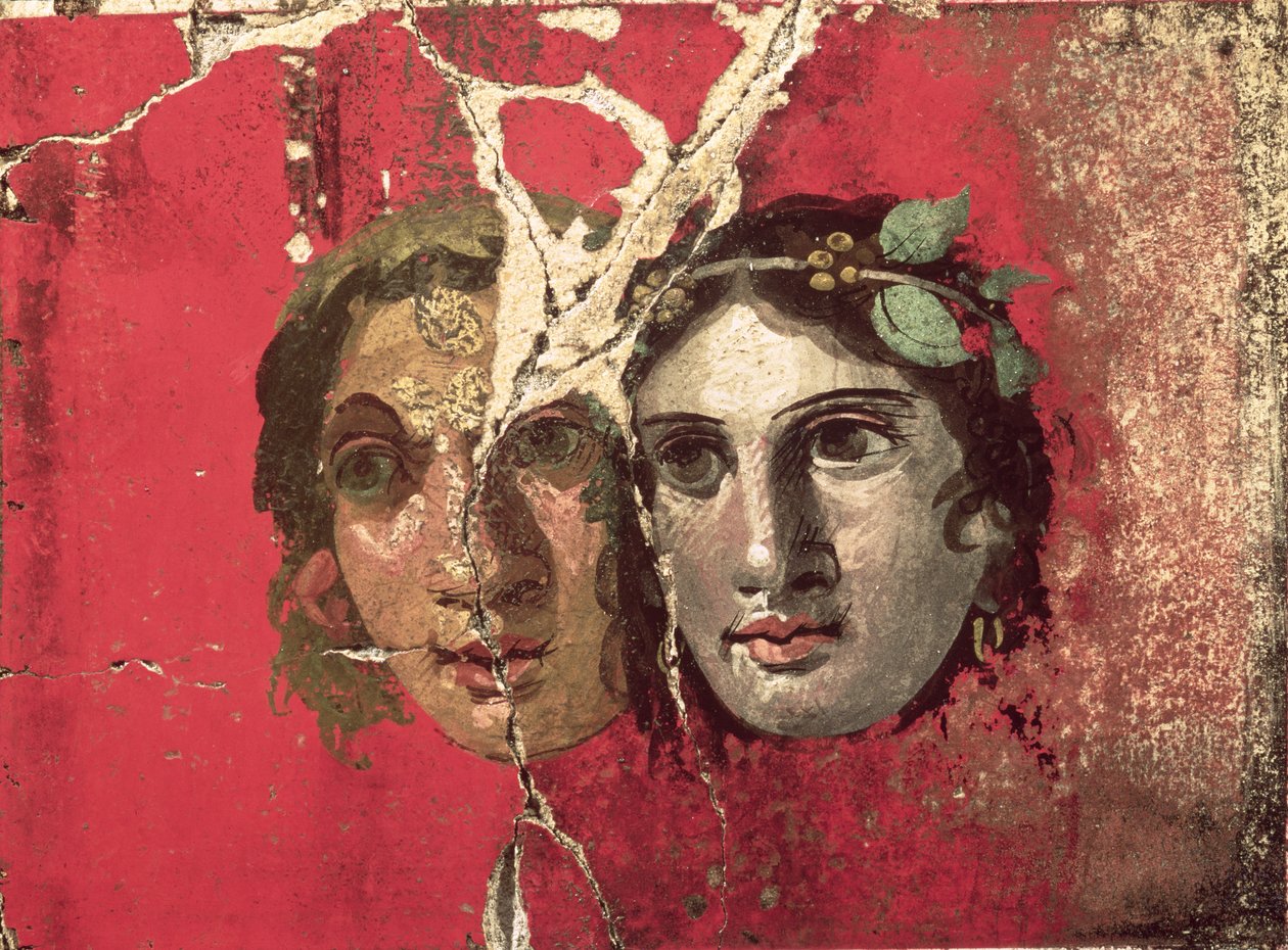 Wall Painting of a Couple, Pompeii by Unbekannt Unbekannt