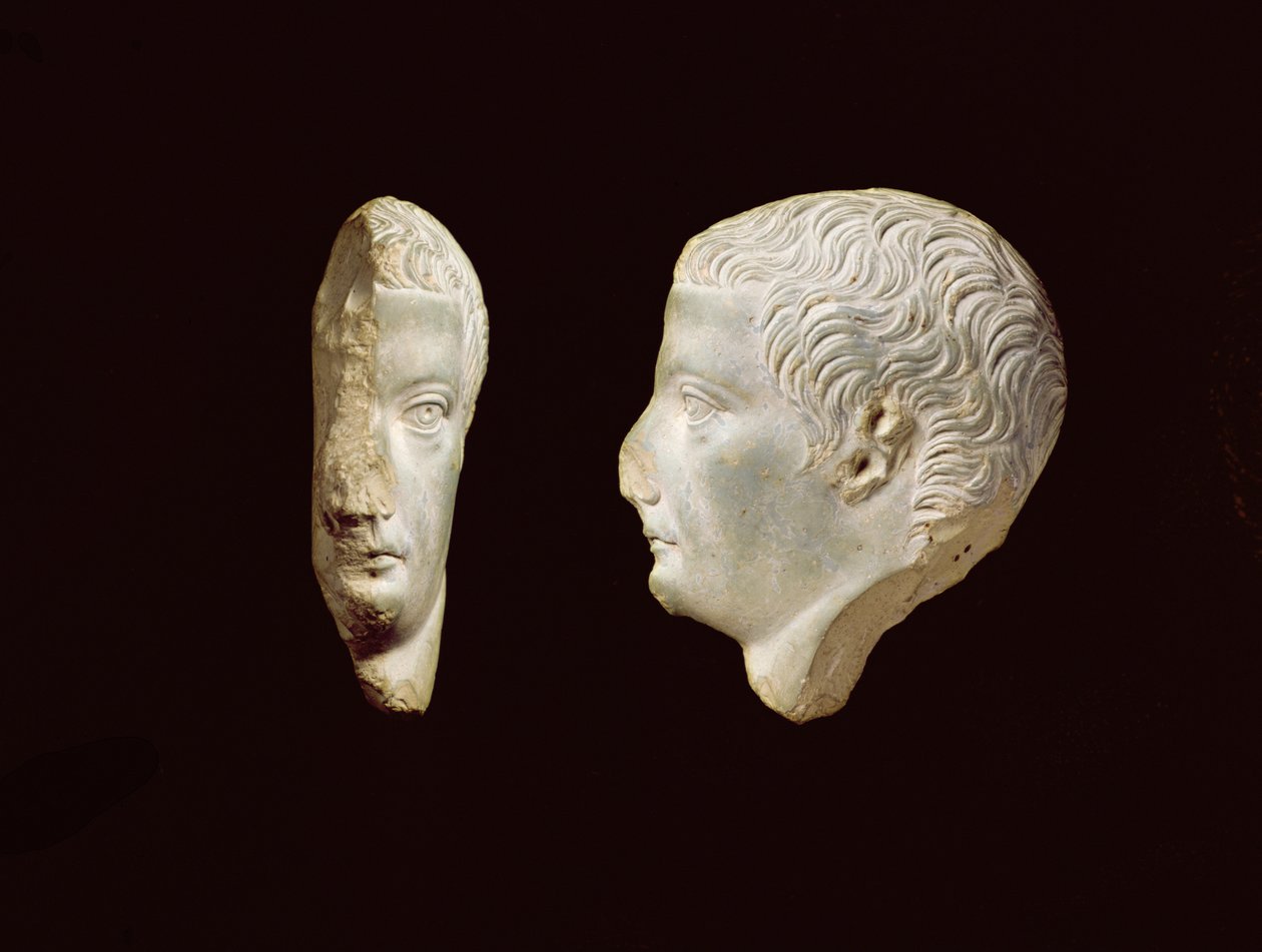 A Relief Boss Profile Portrait of the Emperor Tiberius, 1st century by Unbekannt