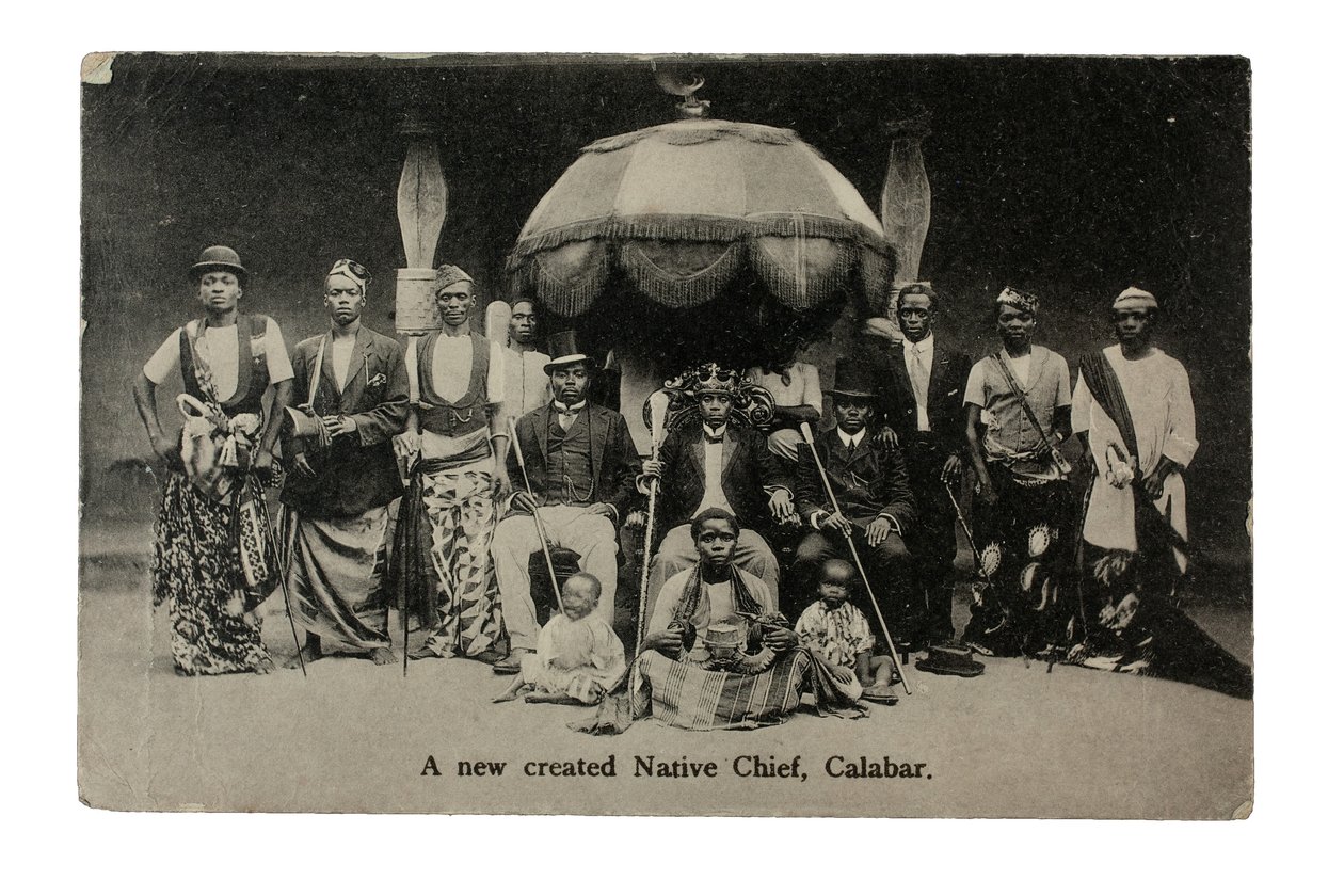 A New Created Native Chief, Calabar, Nigeria, c.1910 by Unbekannt