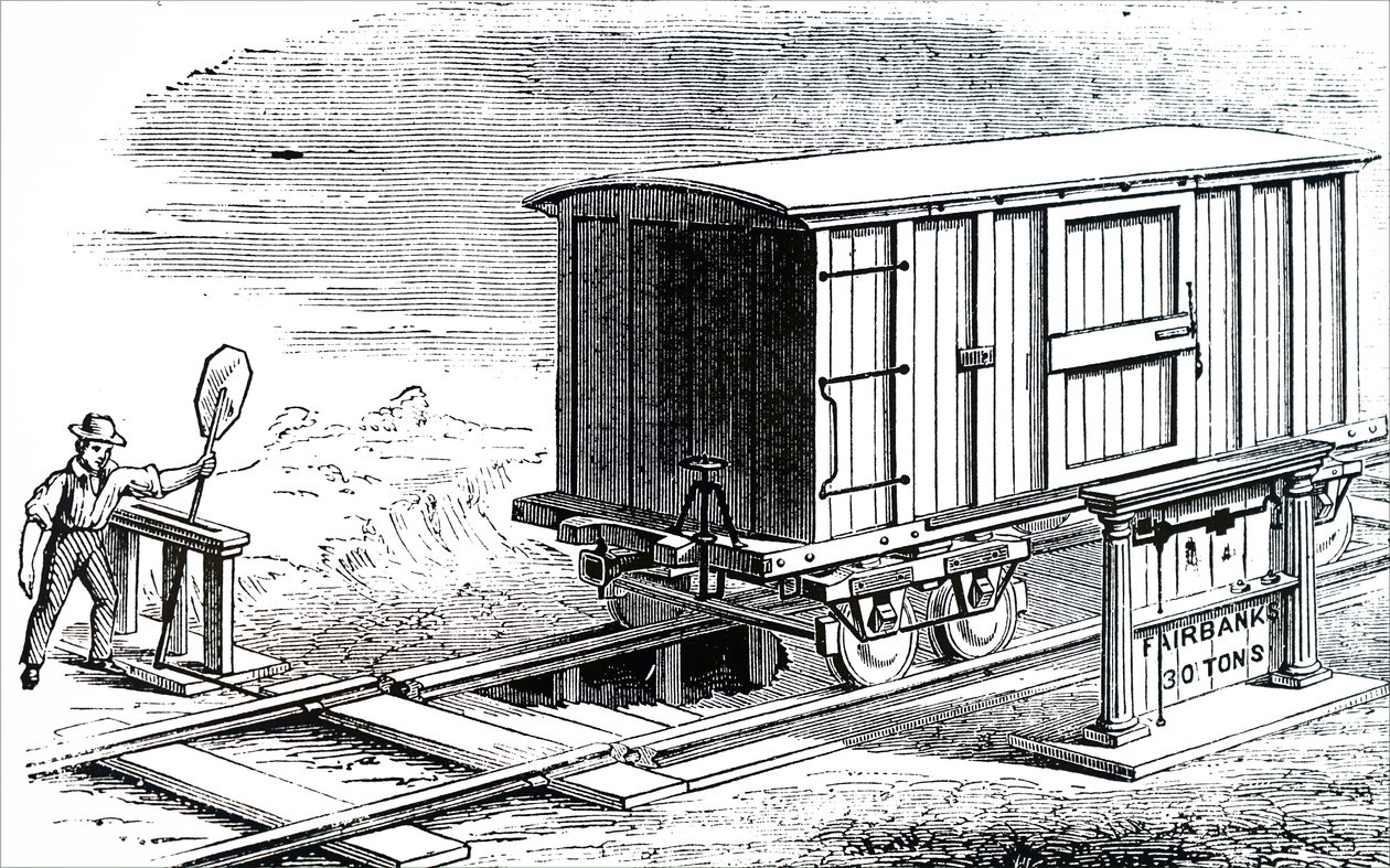 A Platform Weighing Machine by Unbekannt