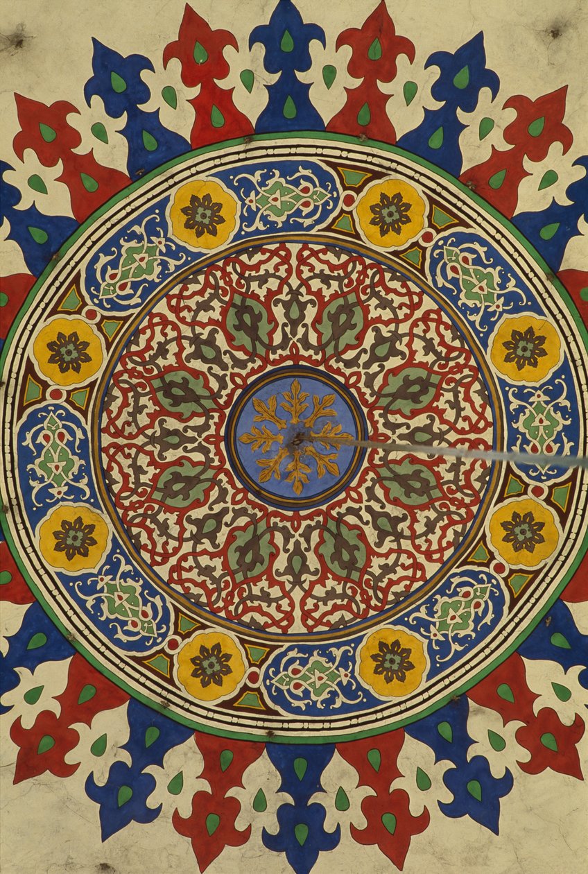 Al-Adiliyah Madrasa, Cupola, Decoration by Hippolyte Lalaise Devéria