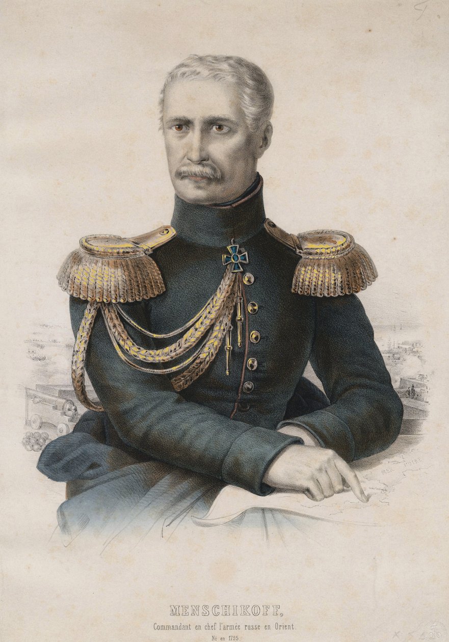 Prince Alexander Sergeyevich Menshikov by Unbekannt