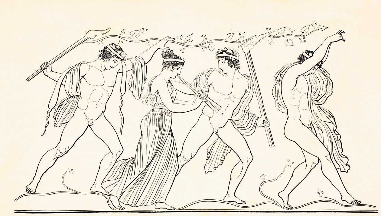Ancient Grecian Revellers, from 